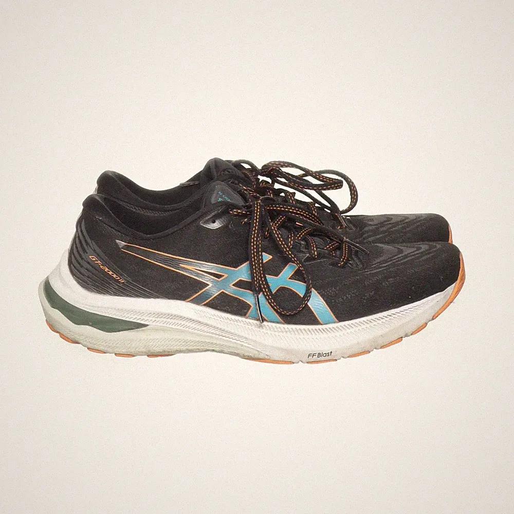 Asics, Laufschuhe, Größe: 42, GT-2000 11, Schwarz/Blau/Orange, Herren #7re