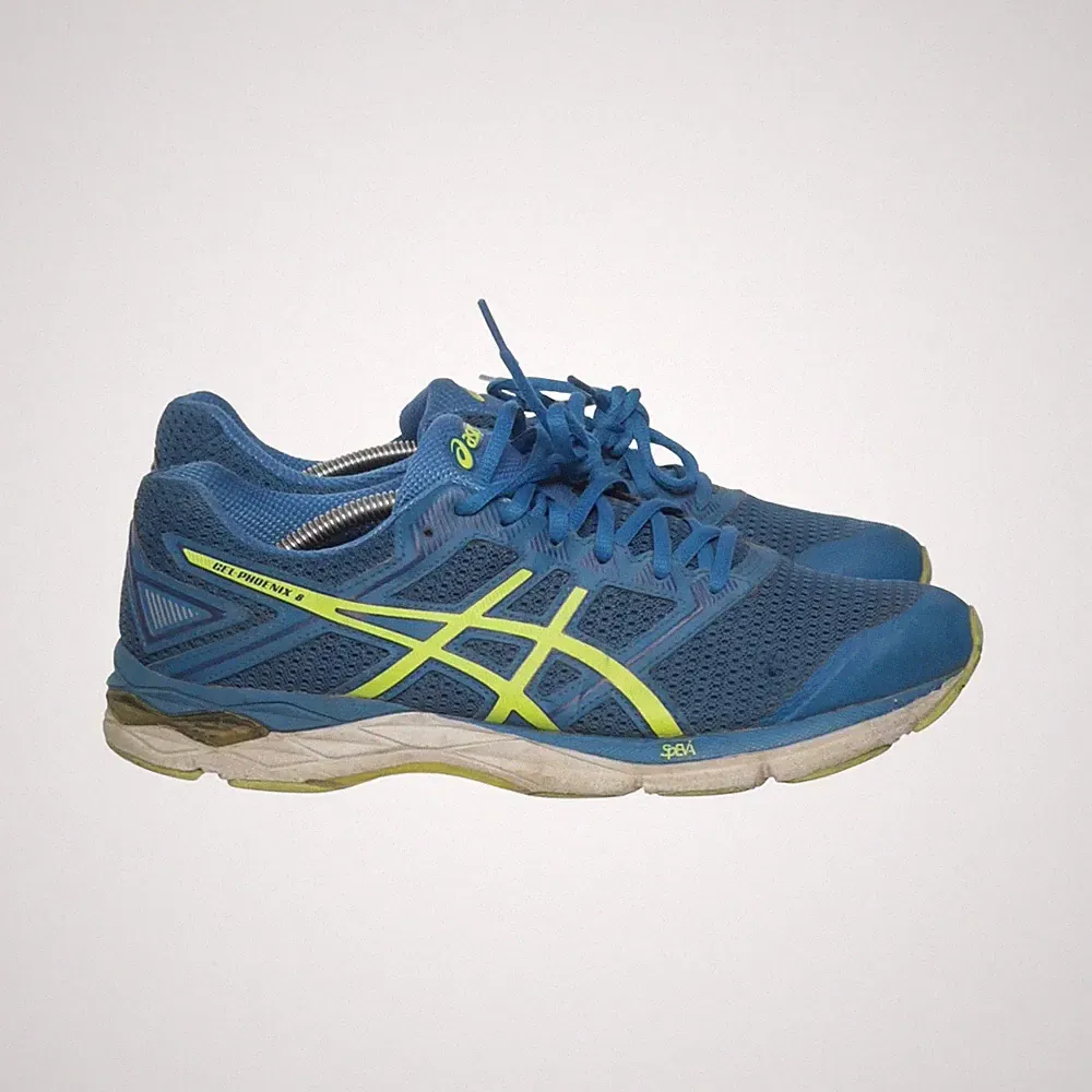 Asics, Laufschuhe, Größe: 42, model: excaliber 10, Blau/Gelb, Herren #0iw