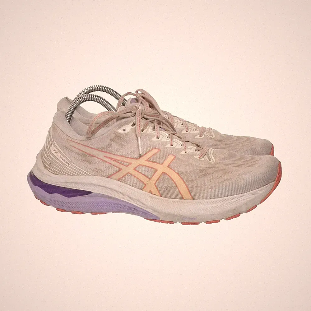 Asics, Laufschuhe, Größe: 42, model: gel-kayano 29, Grau/Rot/Lila, Damen #0yz