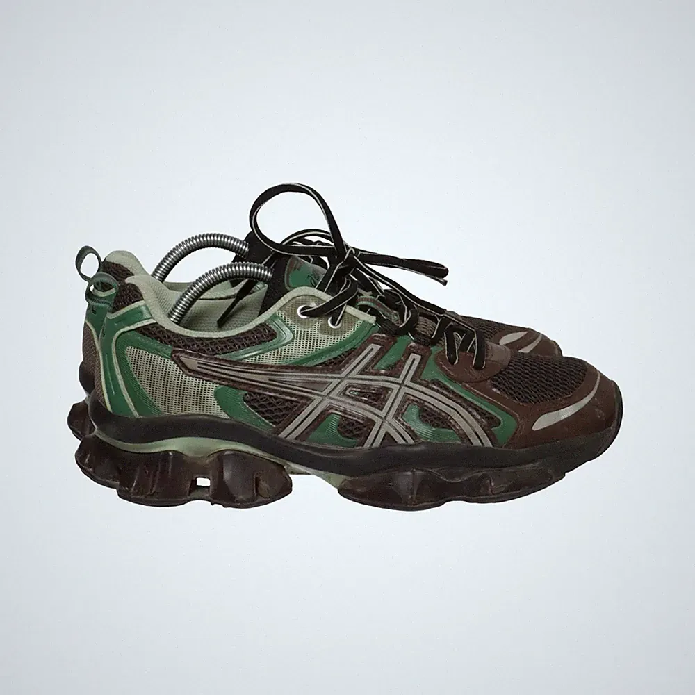 Asics, Laufschuhe, Größe: 43 1/2, Grün/Braun/Schwarz, Herren #kQ3
