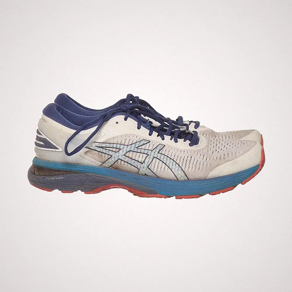 Asics, Laufschuhe, Größe: 43 1/2, Weiß/Blau/Rot, Herren #whk
