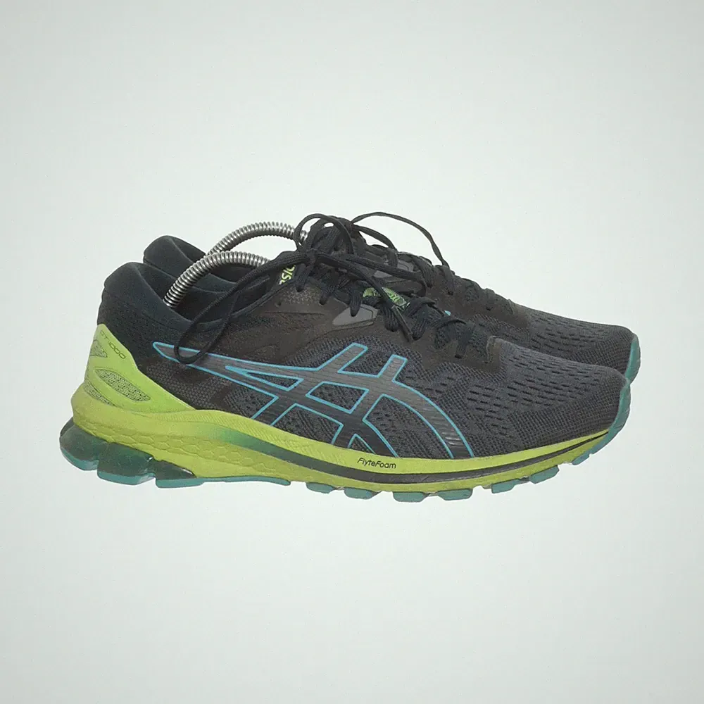 Asics, Laufschuhe, Größe: 44, Blau/Grün, Herren #8s3