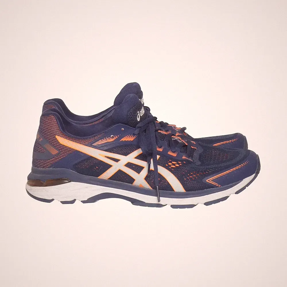 Asics, Laufschuhe, Größe: 44, Blau/Orange, Herren #Uyg