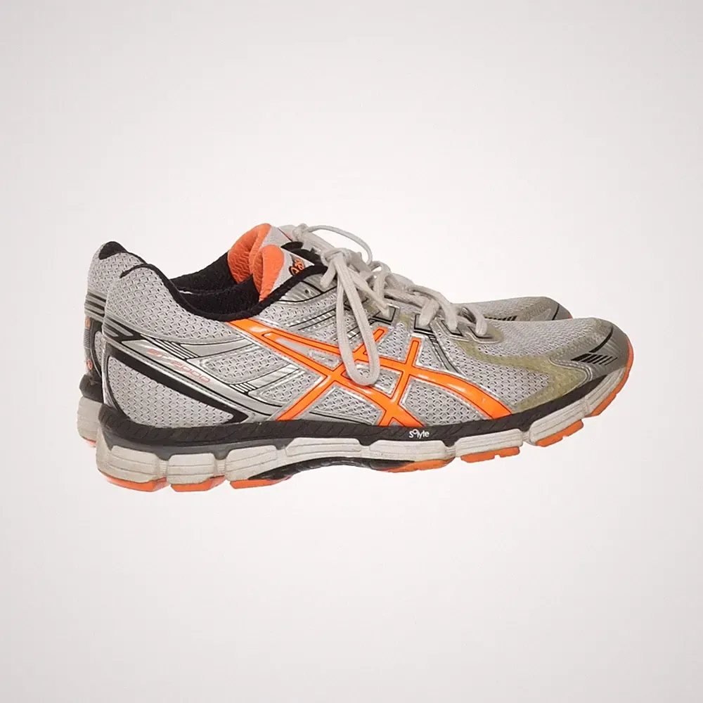 Asics, Laufschuhe, Größe: 44, GT-2000, Grau/Orange/Schwarz, Herren #1Ka