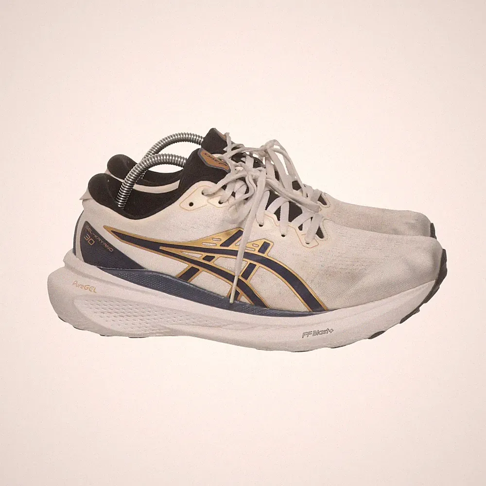 Asics, Laufschuhe, Größe: 44, Weiß/Schwarz/Blau, Herren #9Bn