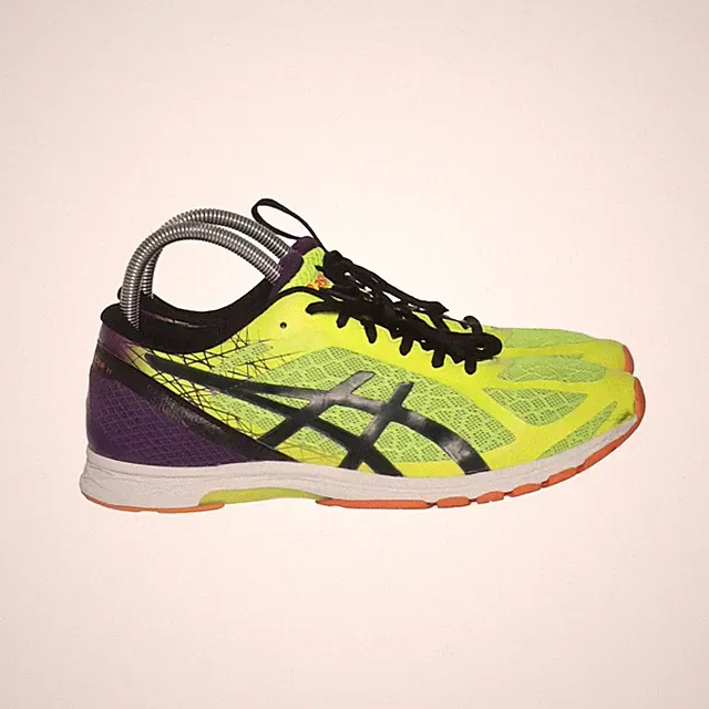 Asics, Laufschuhe, Größe: 45, Lederimitat/Polyurethan, Gelb/Mehrfarbig #FkD