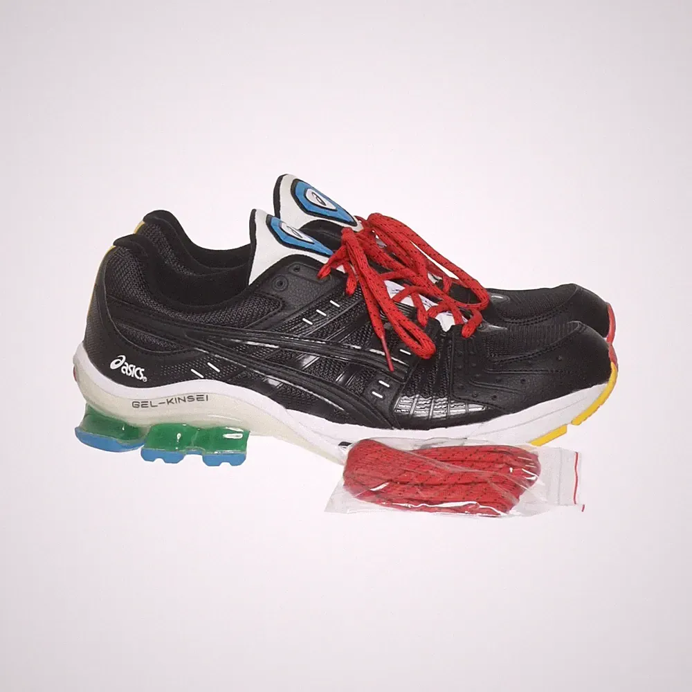Asics, Laufschuhe, Größe: 45, Lederimitat, Schwarz/Mehrfarbig, Herren #fFM