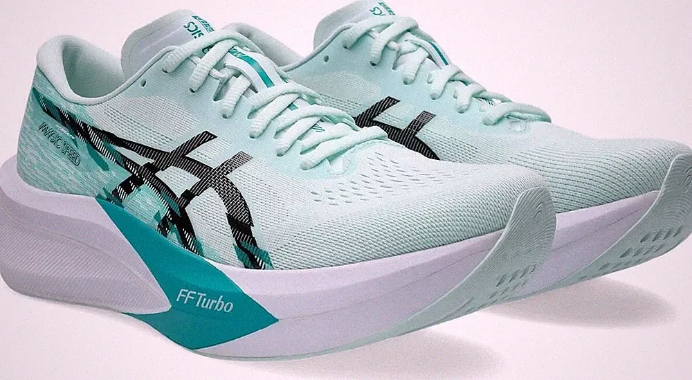 ASICS MAGIC SPEED 4 1011B875 401 Soothing Sea Black Laufschuhe Sneaker Herren