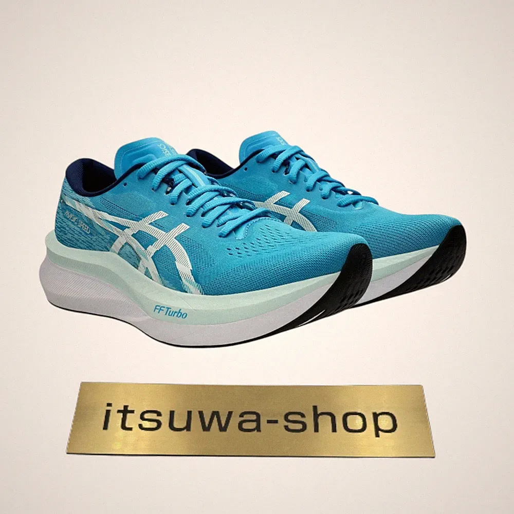 ASICS MAGIC SPEED 4 "WIDE" 1011B873 402 Stillwater White Laufschuhe oki US6,5