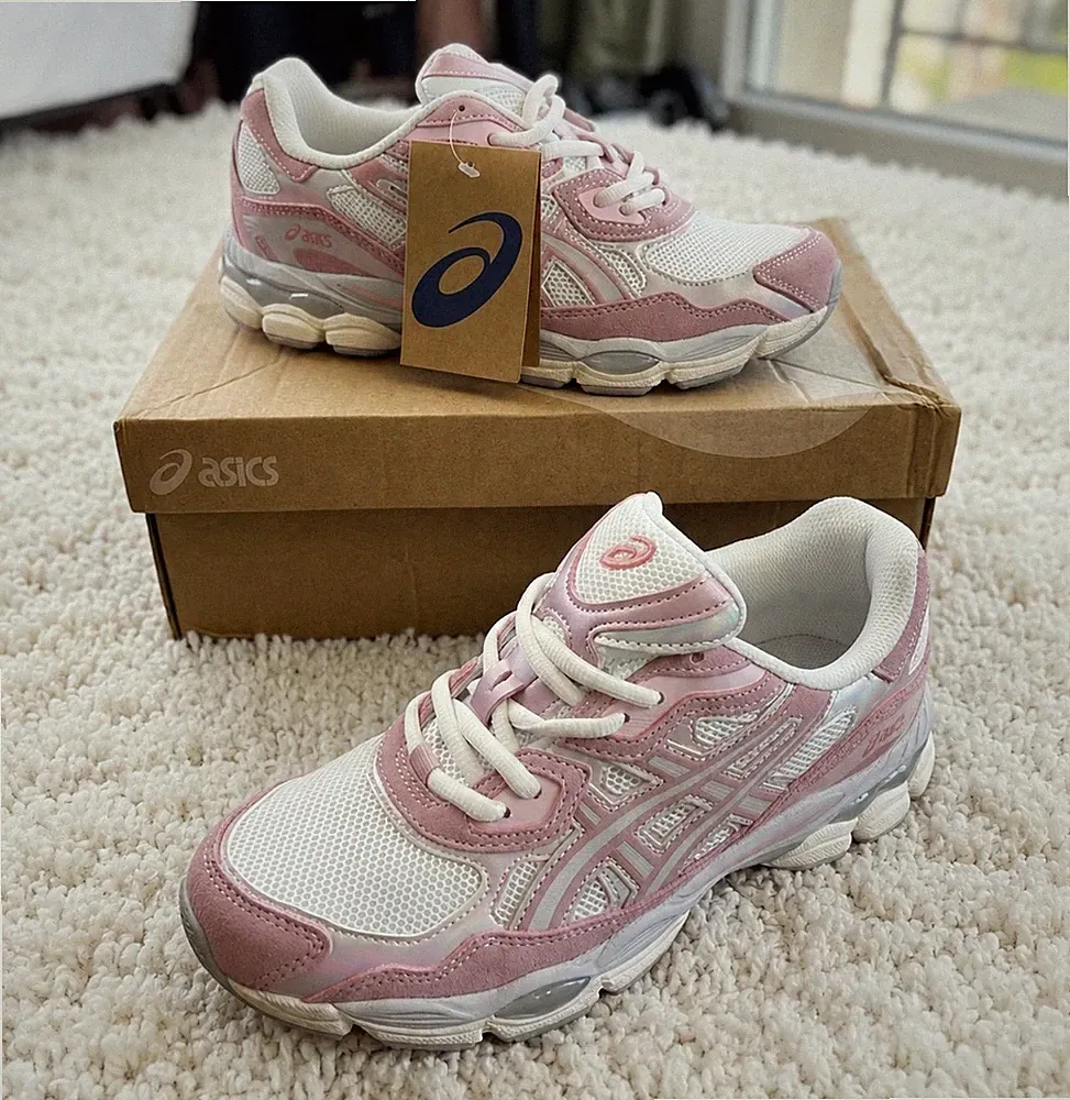 ASICS NYC Damen Sneaker Laufschuh Rosa EUR 39