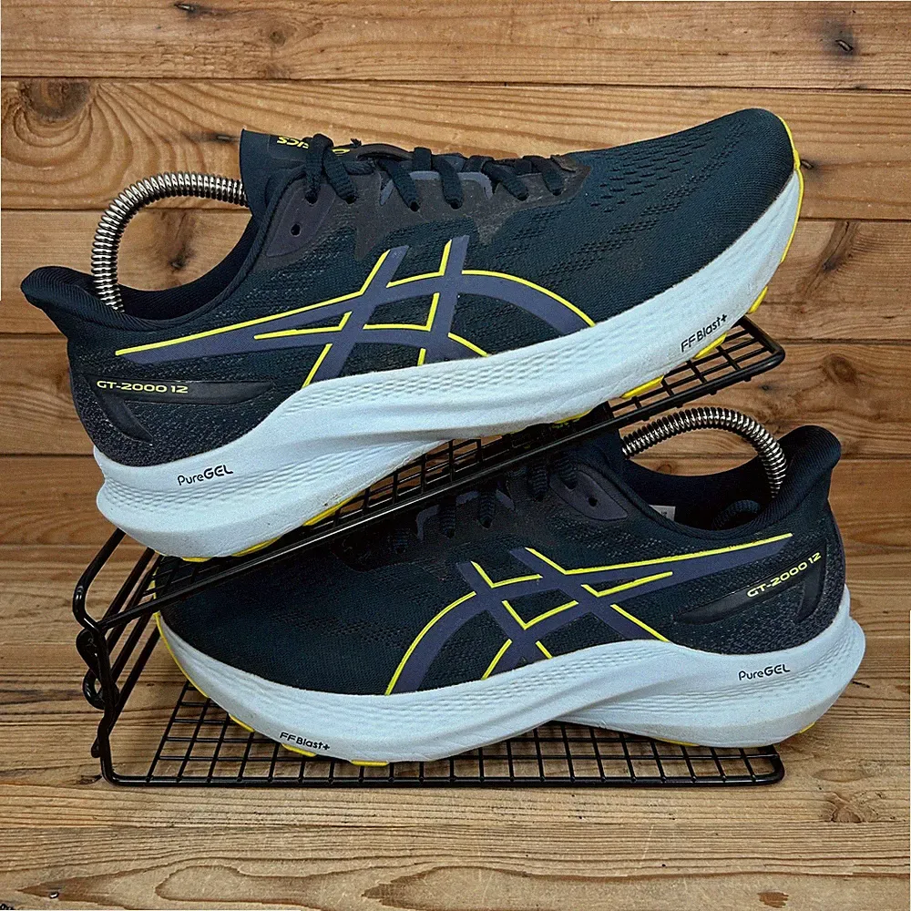 Asics Turnschuhe Herren Größe UK 8 GT 2000 12 Französisch Blau Straße Laufen Polster Schuhe