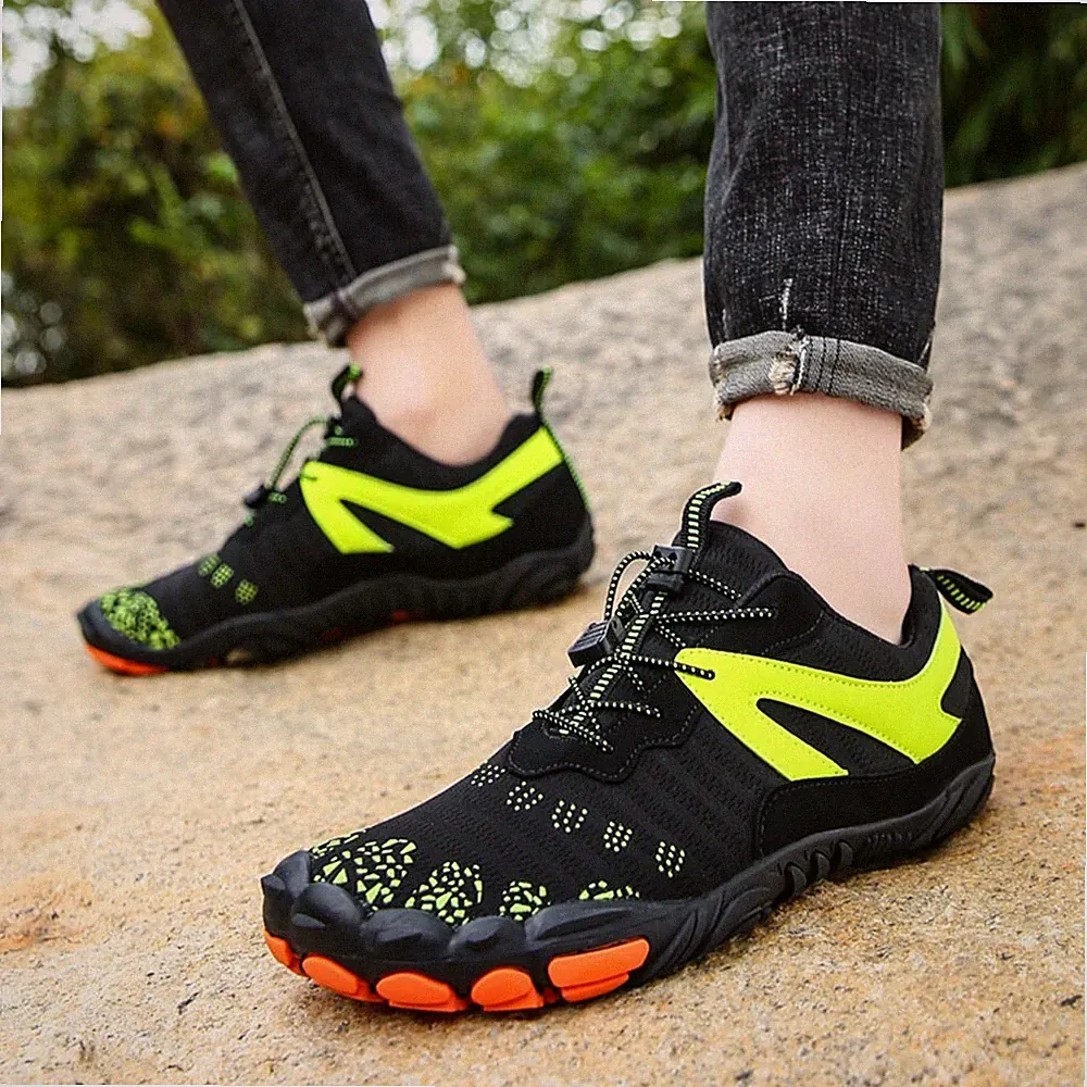 Barfußschuhe Damen Atmungsaktiv Schuhe Wanderschuhe Turnschuhe Herren Laufschuhe