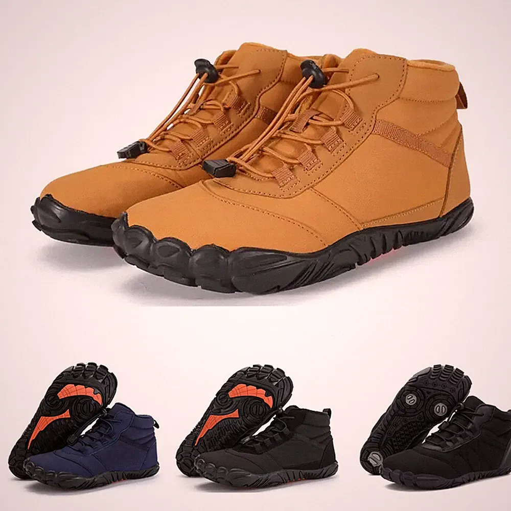 Barfußschuhe Winter Herren Damen Traillaufschuhe Warm Gefüttert Winterschuhe DE