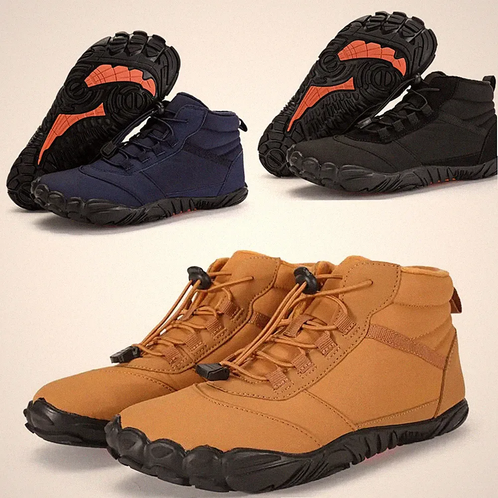 Barfußschuhe Winter Herren Damen Traillaufschuhe Warm Winterschuhe Sneaker