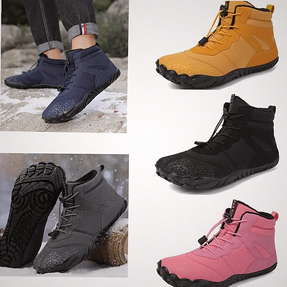 Barfußschuhe Winter Herren Damen Traillaufschuhe Warm Winterschuhe Sneaker Shoes