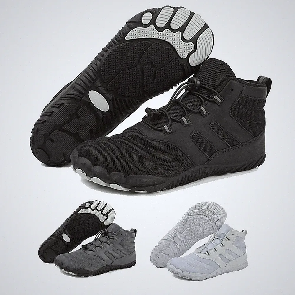 Barfußschuhe Winter Herren Damen Warm Winterschuhe Traillaufschuhe Sneaker