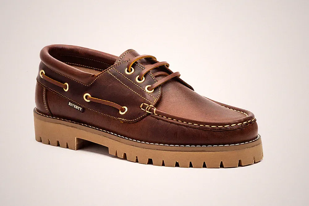 Bootsschuh - Riverty Nautico - Pull-Up-Leder | Braun