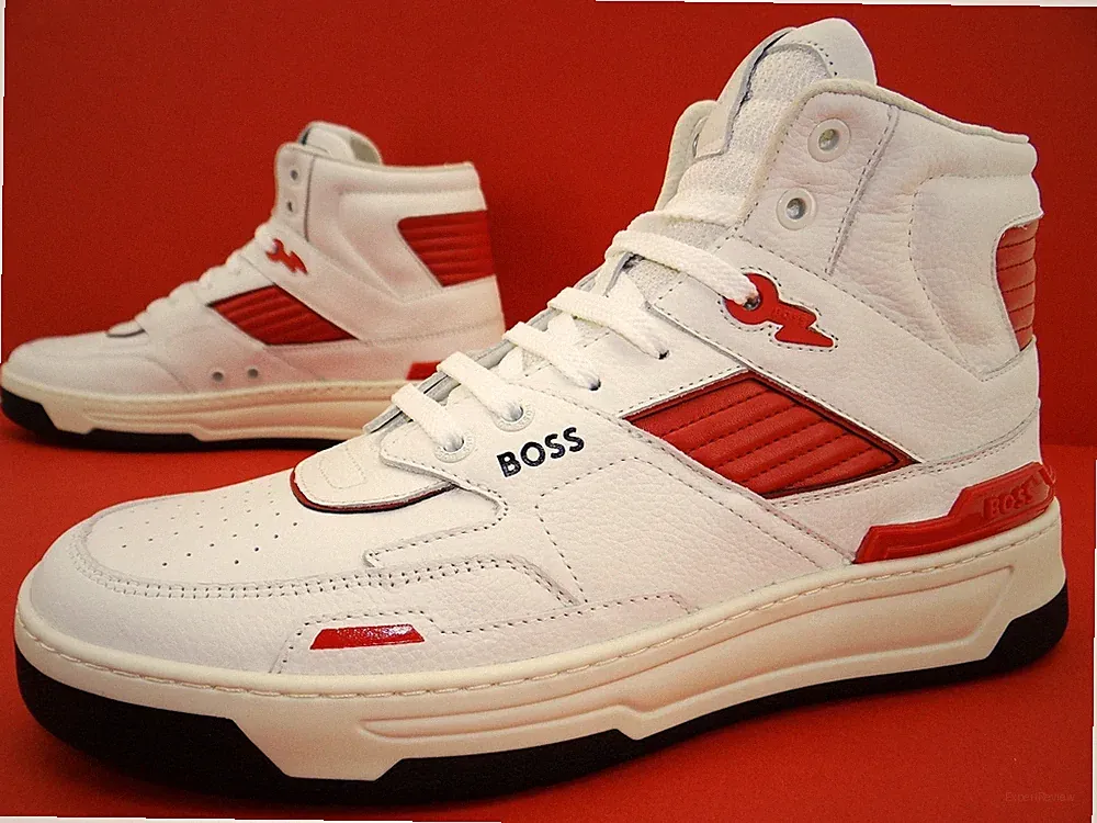 BOSS Baltimore Hito Sneaker High Turnschuhe Laufschuhe Herren Schuhe Leder Gr.42