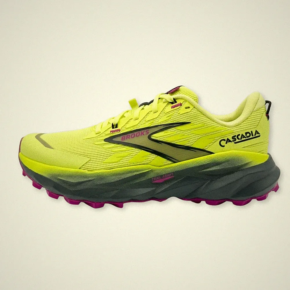 Brooks Cascadia 19 Damen Trail Running Schuhe Gelb Gr. 40 Outdoor Laufschuhe