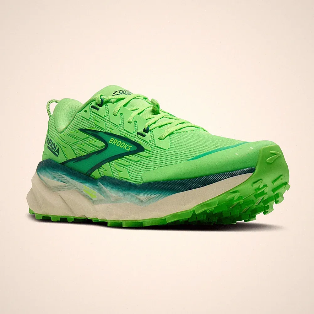 Brooks Cascadia 19 Herren Trailrunningschuhe GREEN GECKO 110457 382
