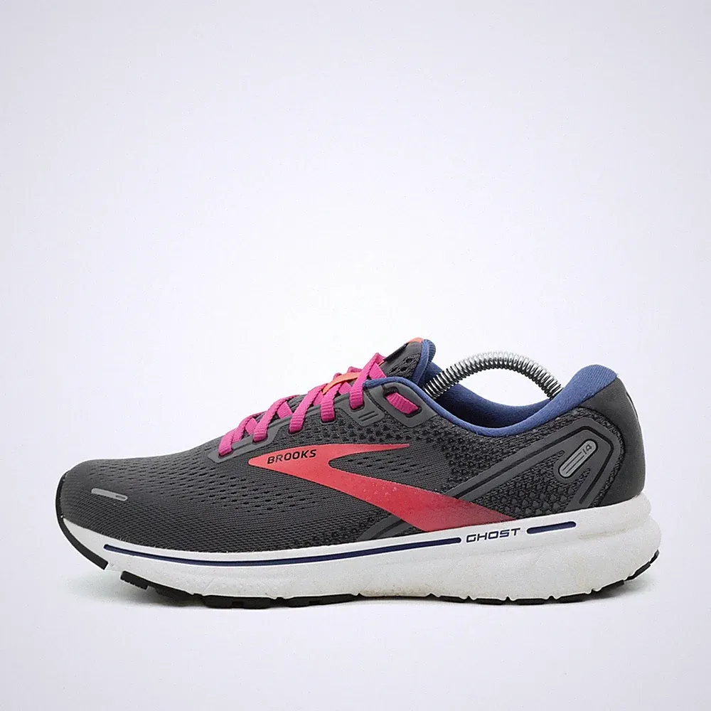 Brooks Damen Ghost 14 Sportschuh Grau/Pink/Blau Mesh Low-Top Laufschuhe EU 42