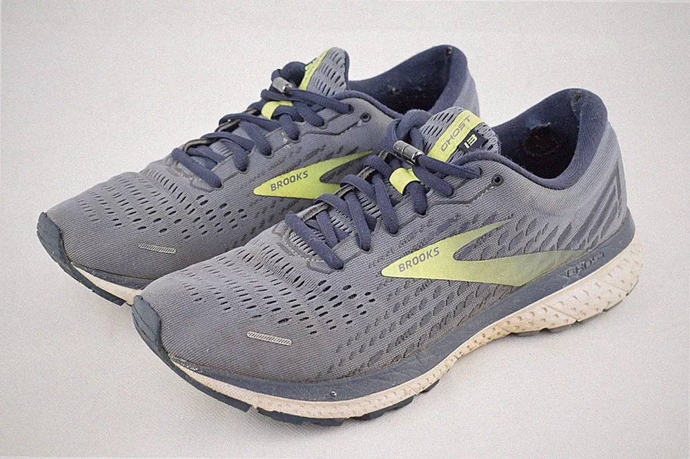 Brooks Ghost 13 grey yellow EU 43 US 9,5 Laufschuhe Herren 1103481D055 uni