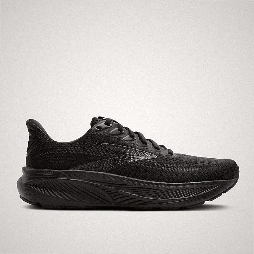 Brooks Ghost 17 Herren Schwarz WIDE FIT 2E Laufschuhe Neutral Turnschuhe UK 9,5
