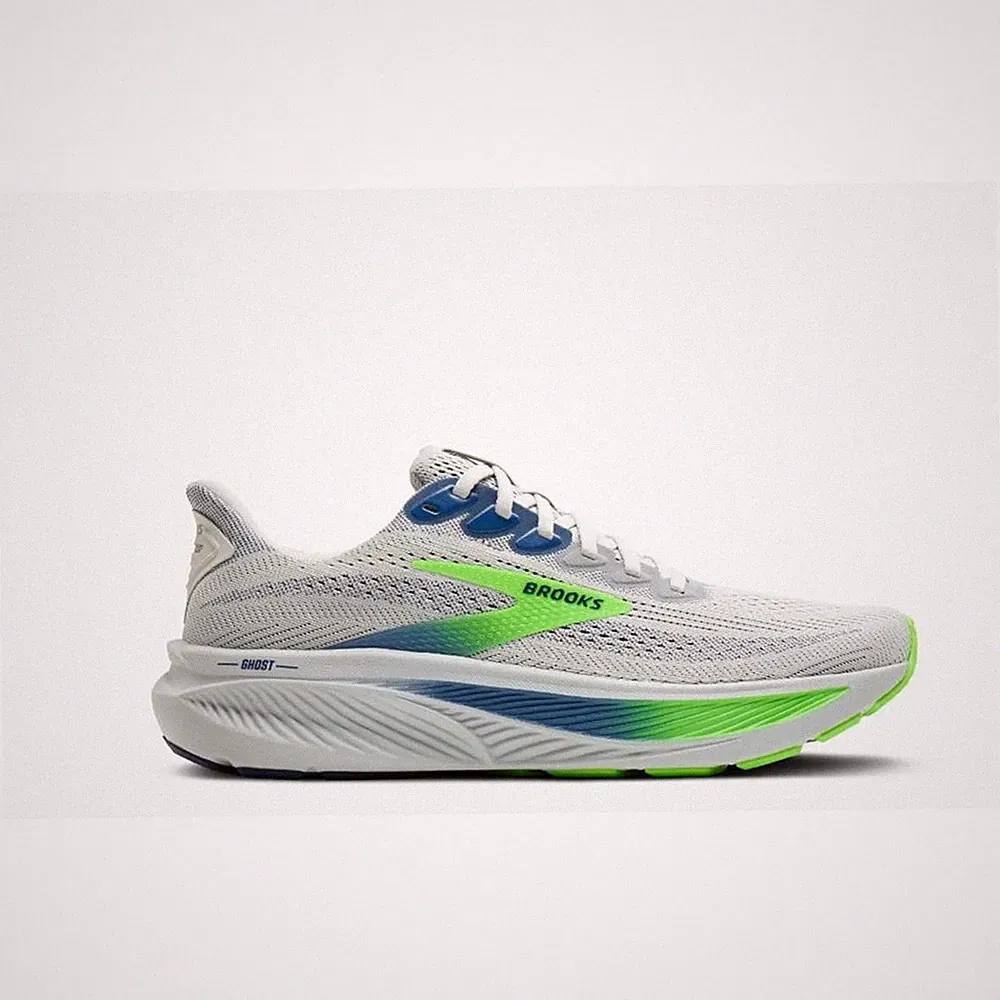 Brooks Ghost 17 Men oyster beacon blue gecko Laufschuhe Joggingschuhe Herren