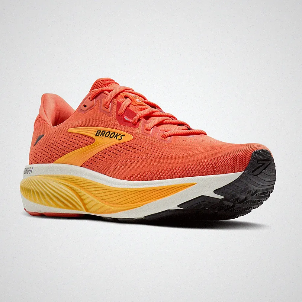 Brooks Ghost 18 Herren Laufschuhe Neutral Cushion 110493 D 846 - Tigerlily