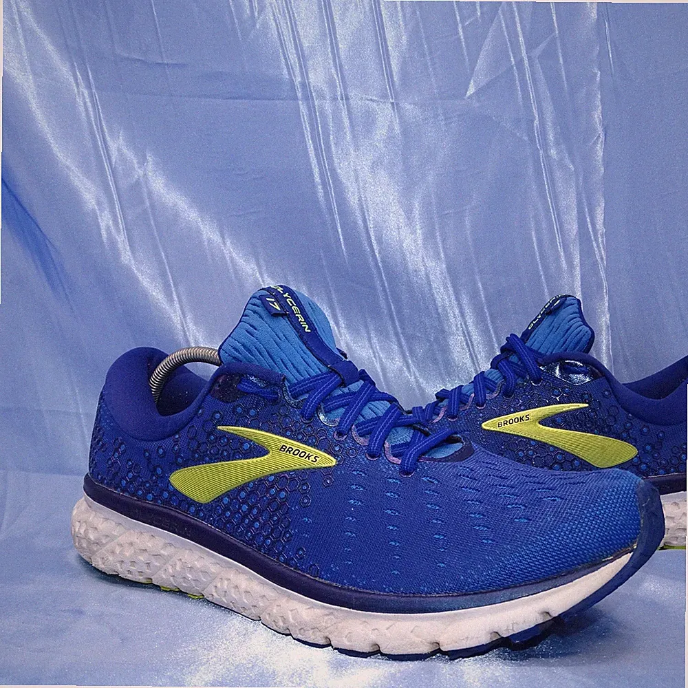 BROOKS GLYCERIN 17 LAUFSCHUHE GR 45 HERREN SCHUHE ADRENALIN SNEAKER BLAU SPORT