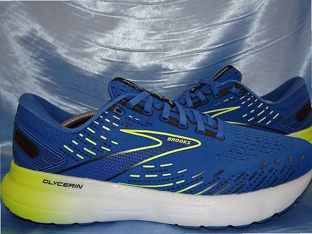 BROOKS GLYCERIN 20 LAUFSCHUHE HERREN GR 45 SCHUHE ADRENALIN SNEAKER BLAU D96