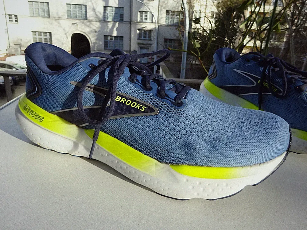 BROOKS GLYCERIN 21 He Laufschuhe Sneaker Textil ADIDAS Sohle Gr.49,5(UK14D) Neuw