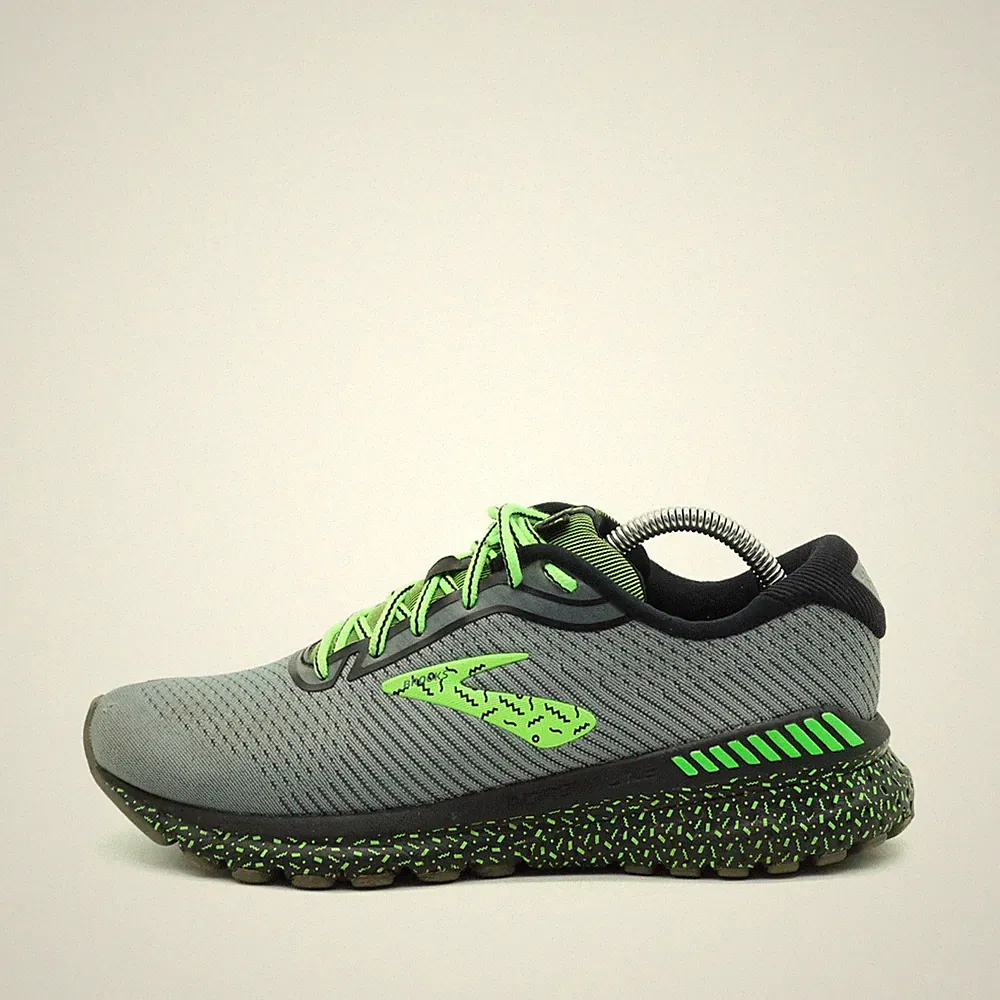 Brooks Herren Adrenaline GTS 19 Schuhe Grau/Grü Mesh Low-Top Laufschuhe EU 42