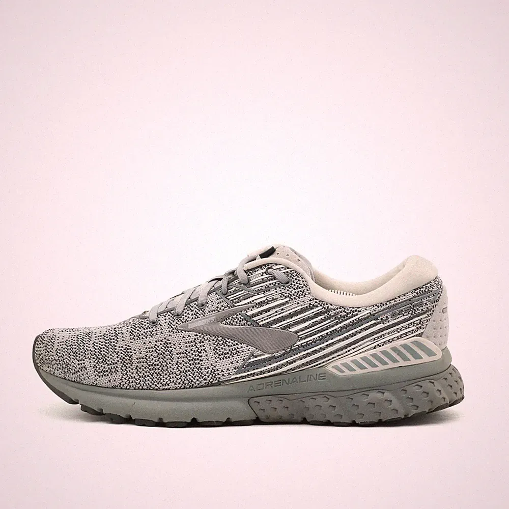 Brooks Herren Adrenaline GTS 19 Sportschuhe Grau Textil Low-Top Laufschuhe EU 46