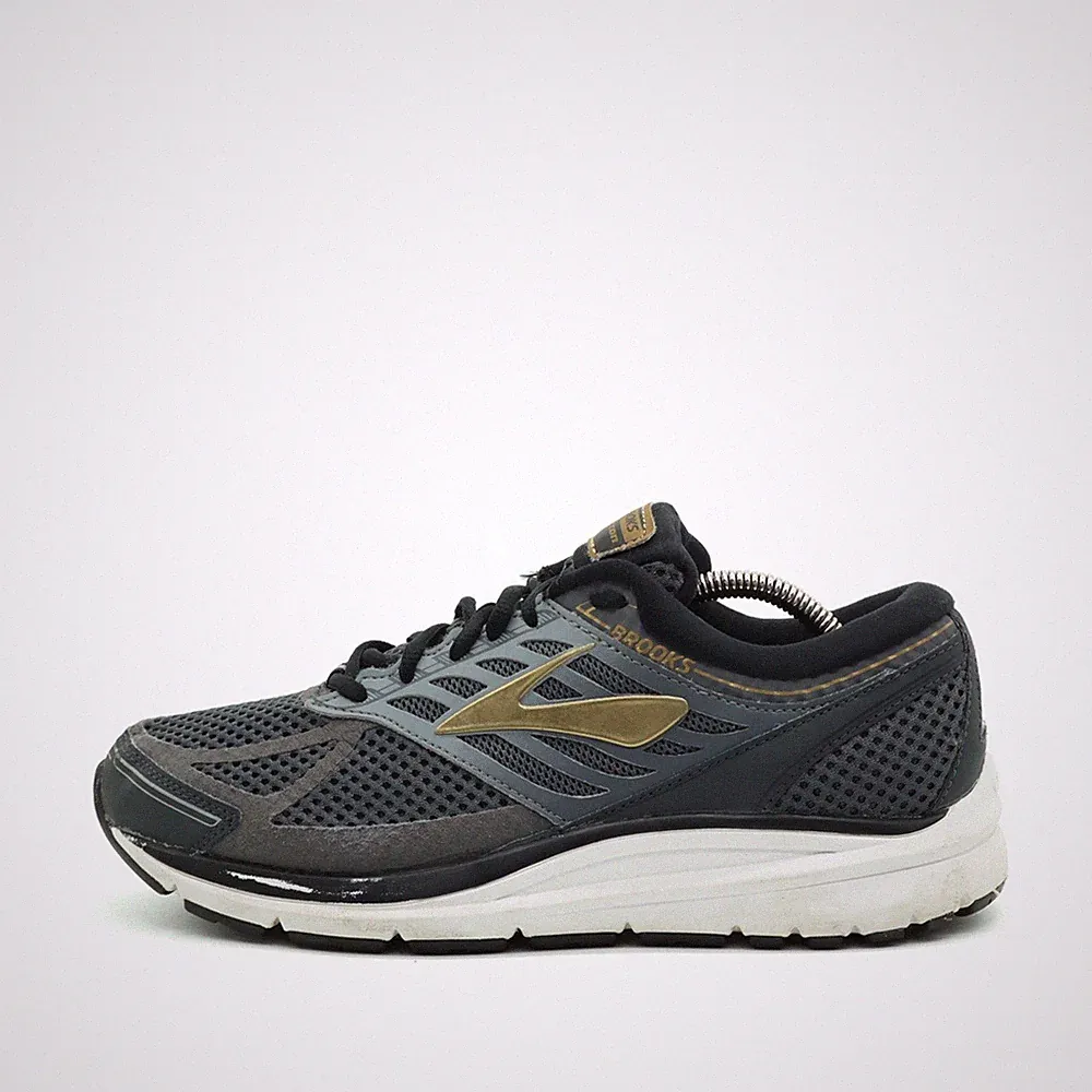 Brooks Herren Aduxton Sneaker Schwarz/Gold Mesh Low-Top Laufen Laufschuhe EU 42