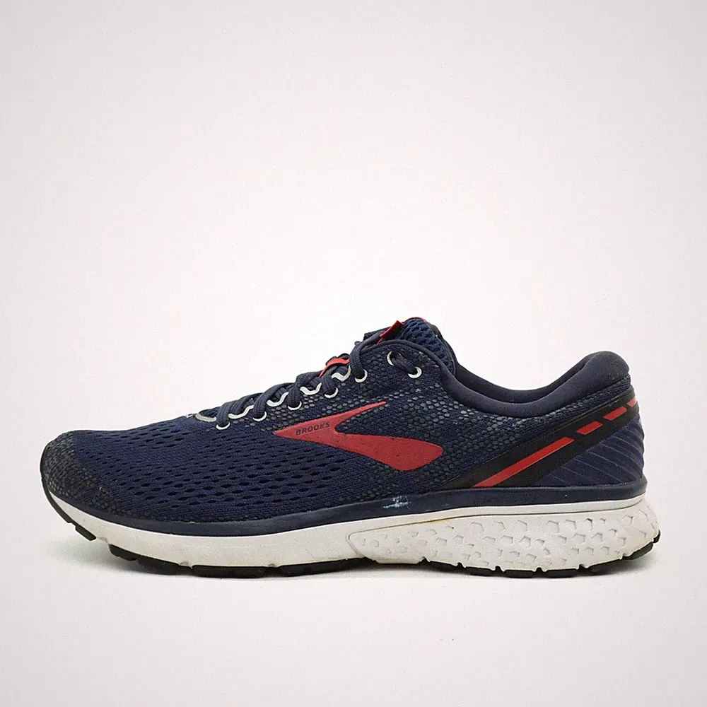 Brooks Herren Ghost 10 Schuhe blau/rot Mesh niedrig ämpfend Laufschuhe EU 46
