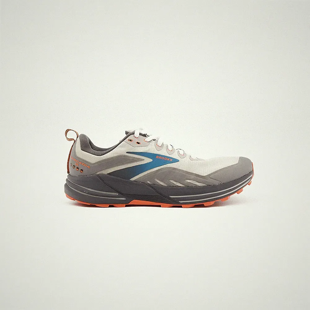 Brooks Herren Laufschuhe Silber Größe UK 13 Mesh Sportschuhe