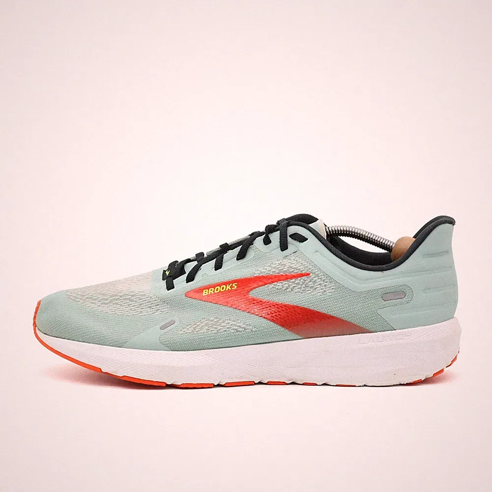 Brooks Herren Launch 14 Sportschuh EU 48.5 Mint / Rot 1103861D413 Mesh