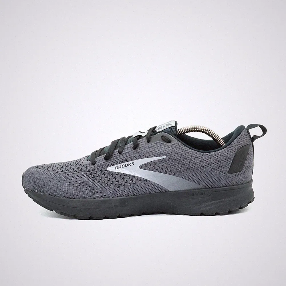 Brooks Herren Revel 4 Sneaker Grau Mesh Low-Top Atmungsaktiv Laufschuhe EU 43