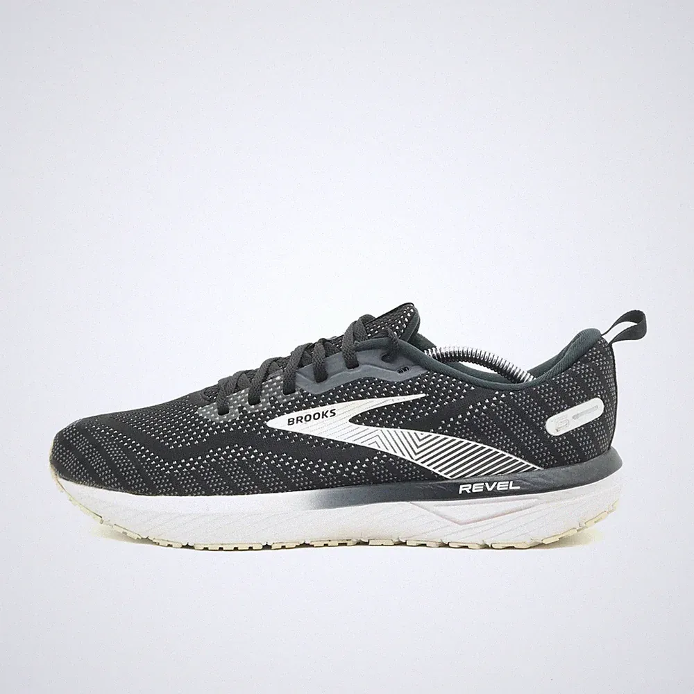 Brooks Herren Revel 5 Sneaker Schwarz Weiß Textil Low-Top Laufschuhe EU 45