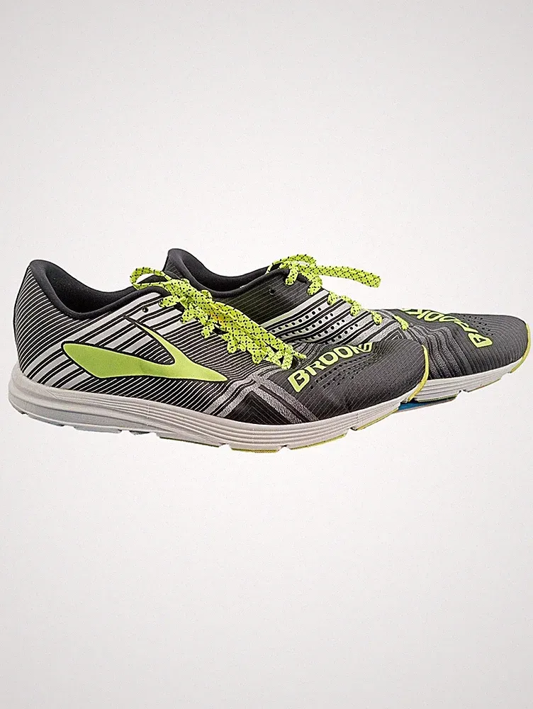 Brooks Hyperion Herren Laufschuhe Sportschuhe Grau Gr. 44 Schnürung