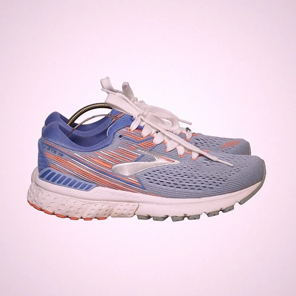 Brooks, Laufschuhe, Größe: 38 1/2, Blau/Orange/Weiß, Damen #RMH