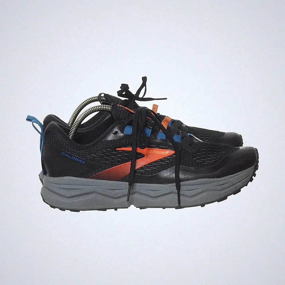 Brooks, Laufschuhe, Größe: 44 1/2, Schwarz/Grau/Orange, Herren #BEL