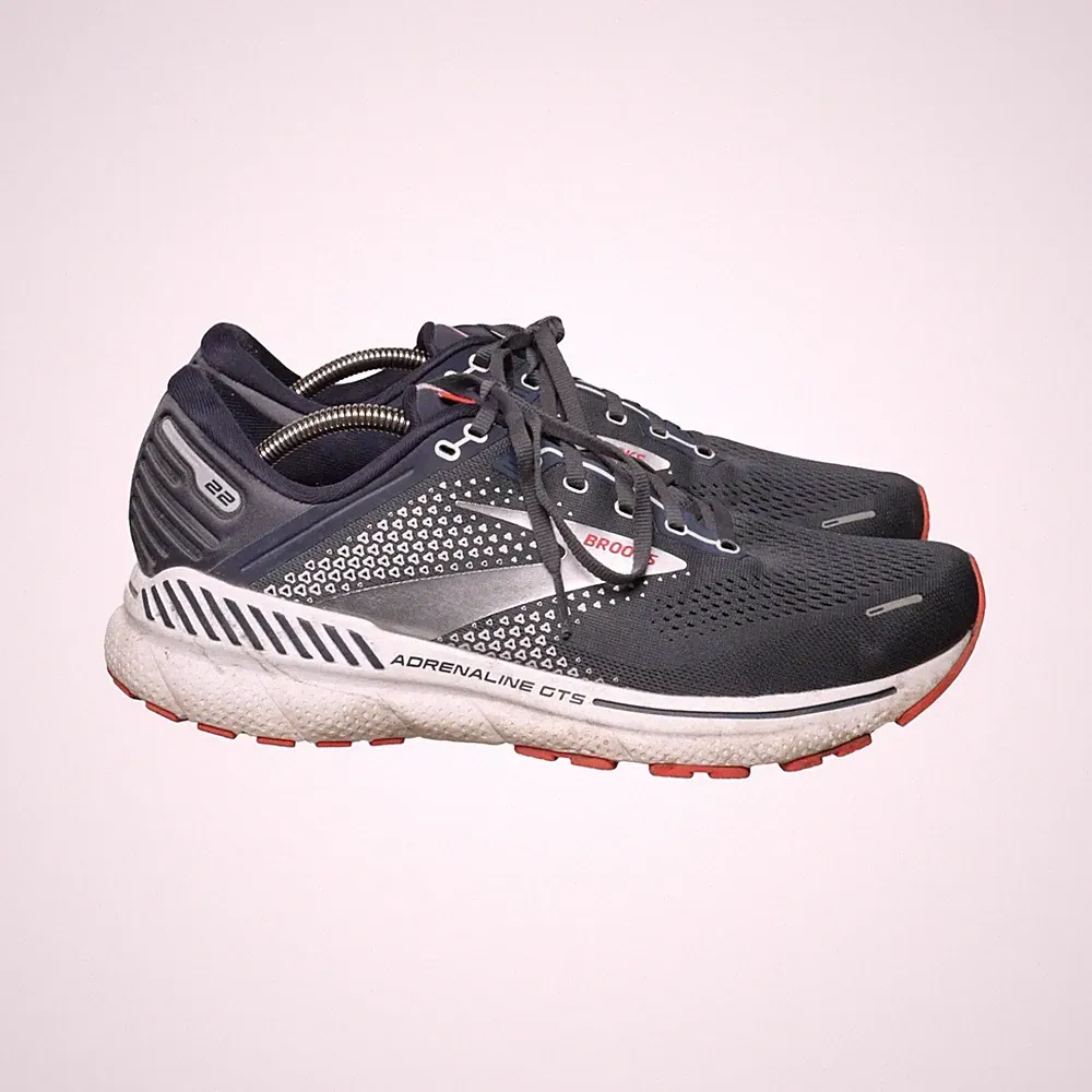 Brooks, Laufschuhe, Größe: 45 1/2, Grau/Blau/Rot, Herren #E2i
