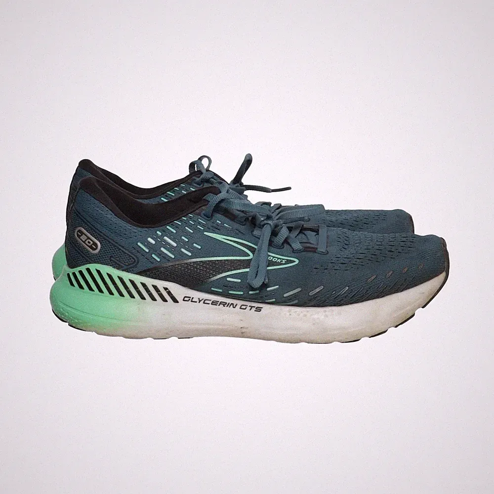 Brooks, Laufschuhe, Größe: 45, model: adrenaline gts 23, Blau/Grün, Herren #xbc