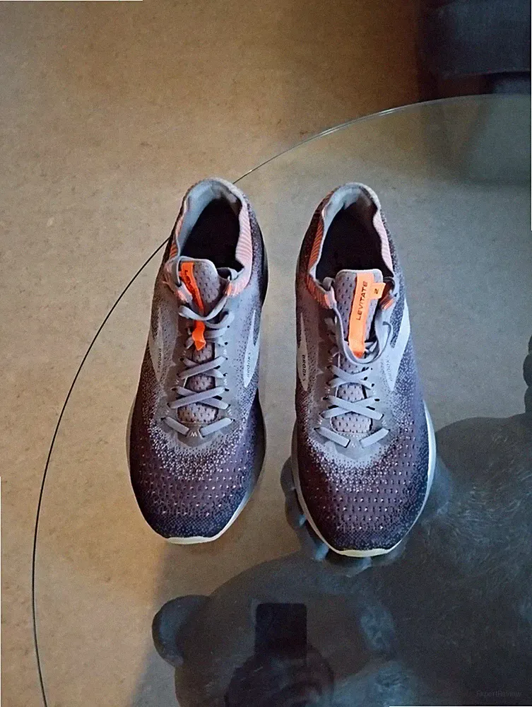 Brooks Levitate Herren Laufschuhe Sneaker Mesh grau/orange US 10,5 EU 44,5 D