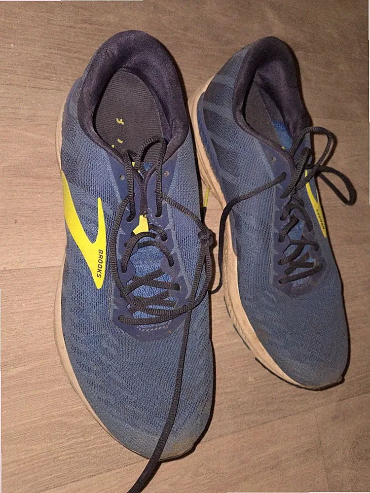 Brooks Ravenna DNA Herren Laufschuhe Schuhe 46 Blau Gelb Energize
