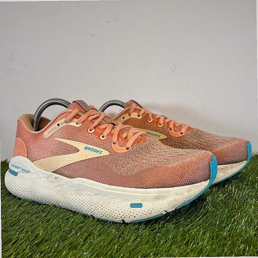 Brooks Turnschuhe Größe 7,5 Damen Orange Ghost Max Walking Fitness Laufschuhe