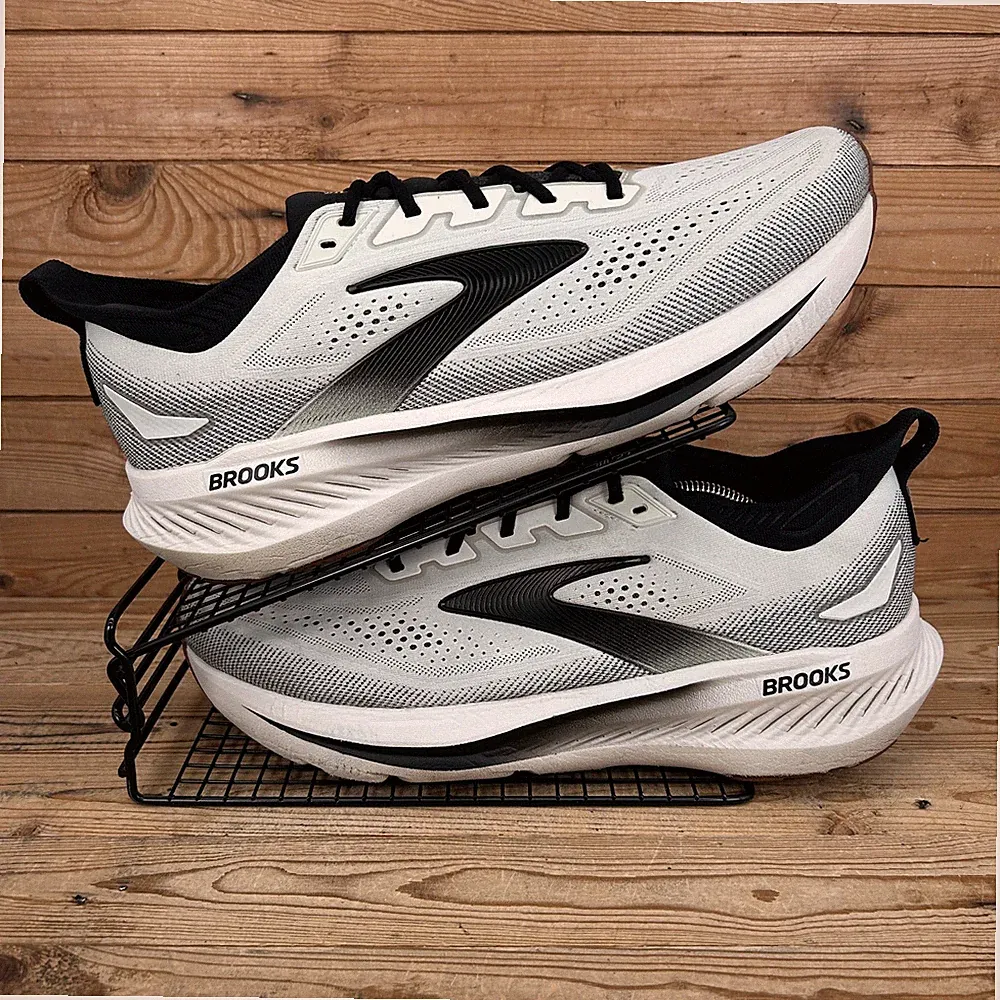 Brooks Turnschuhe Herren Größe UK 13 Glycerin 23 Grau Schwarz Straßenlauf Walk Schuhe