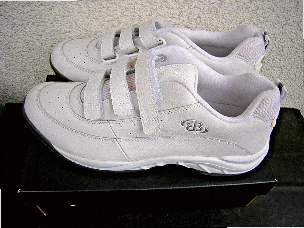 Brütting Herren Laufschuh Joggingschuh Performance V weiß mit Klettverschluss.47